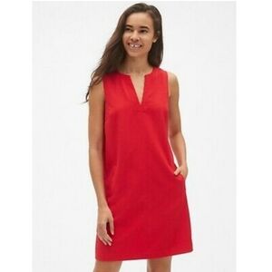 Gap Sleeveless Split-Neck Shift Dress NWT